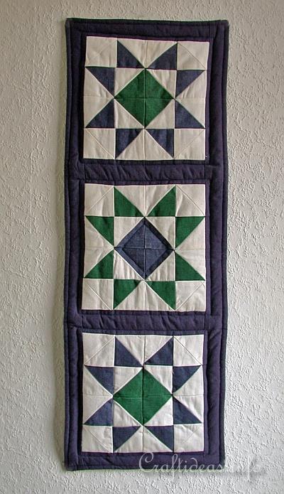 Sewing Craft - Patchwork Wallhanging - Ohio Star