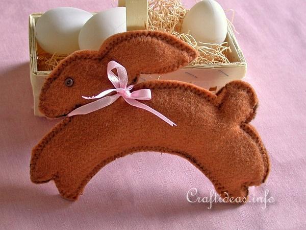 Sewing Craft for Easter - Felt Easter Bunny Project