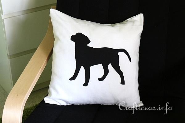 Sewing Project - Black Labrador Pillow