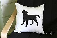 Sewing Project - Black Labrador Pillow Case