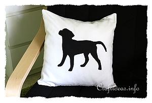 Sewing Project - Black Labrador Pillow Case 