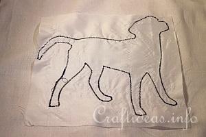 Sewing Tutorial - Black Labrador Pillow 6