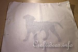 Sewing Tutorial - Black Labrador Pillow 7