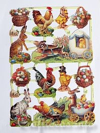 Sheet of Vintage Easter Motifs