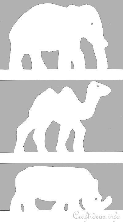 Silhouette Templates - African Animals