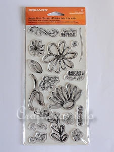 Silicone Stamps with Flower Motifs