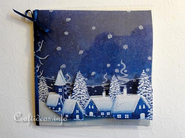 Snowy Village Card 1