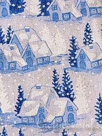 Snowy Village Fabric