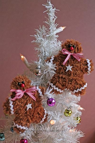 Soft and Fuzzy Gingerbread Man Ornaments 1