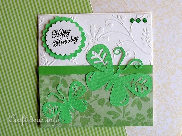 Spring Card - Cheery Green Greeting Card