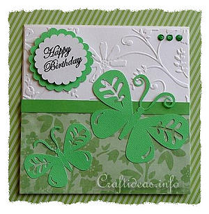 Spring Card - Cheery Green Greeting Card 