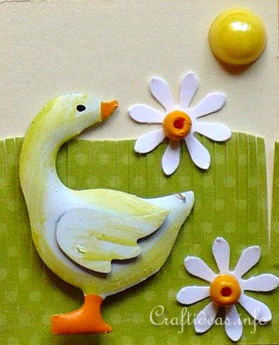 Spring Card - Detail of the Goose