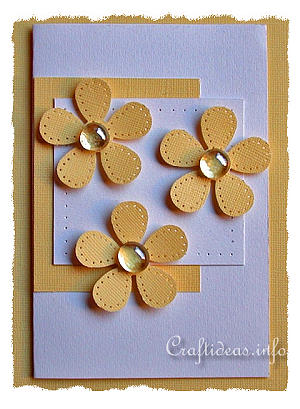 Spring Cards - Yellow Cheerful Daisies Greeting Card 300