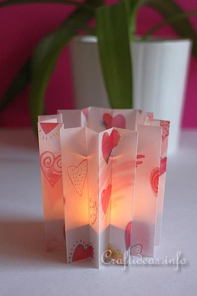 Spring Craft - Elegant Paper Tea Light Glass Holder