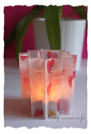 Spring Craft - Elegant Paper Tea Light Glass Holder 