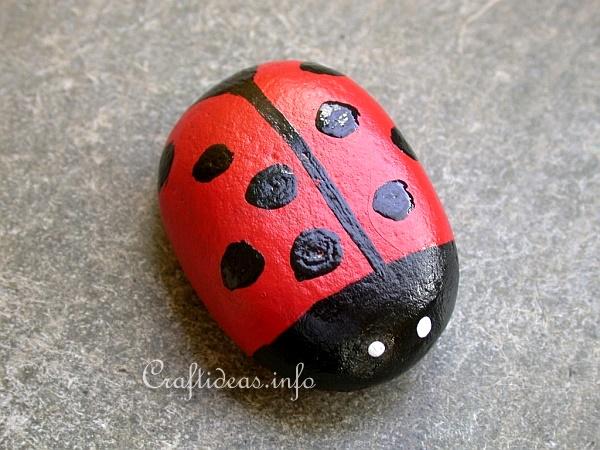 Spring Craft - Rock Lady Bug