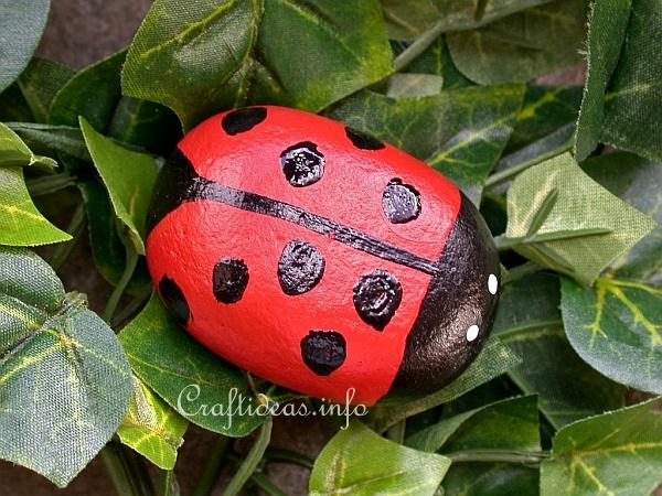 Spring Craft - Rock Lady Bug 2