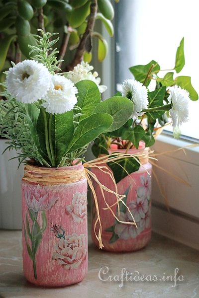 Spring Craft - Upcycled Glass Jar