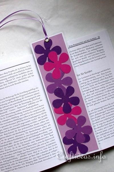 Spring Craft for Kids - Flower Power Bookmarker Craft Idea