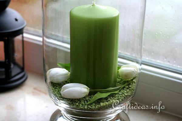Spring Decorating With Green and White 6