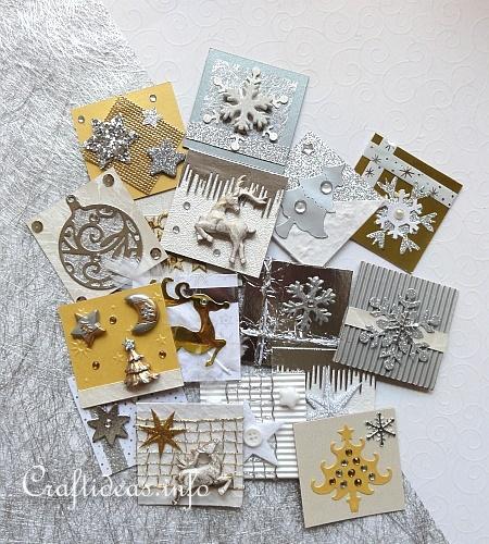 Square Embellishments for Cards