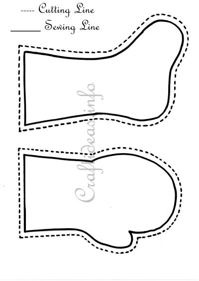 Stocking and Mitten Templates 400