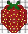 Strawberry Fuse Beads Pattern 
