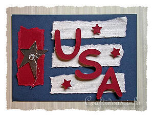 Summer Card - USA Patriotic Card 