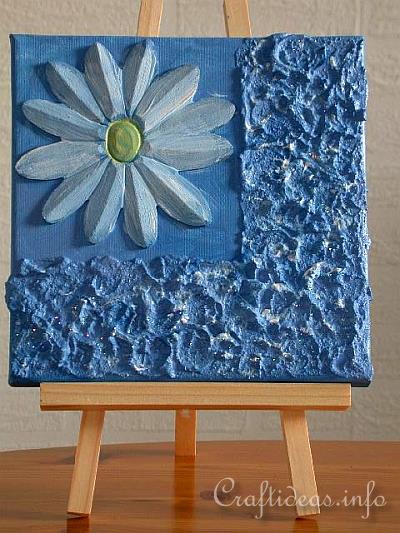 Summer Craft - Painting - Daisy Acrylic Picture