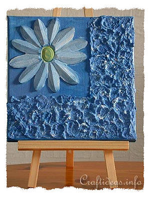 Summer Craft - Painting - Daisy Acrylic Picture