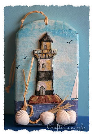 Summer Craft Project - 3-D Lighthouse Shindle - Maritime Craft
