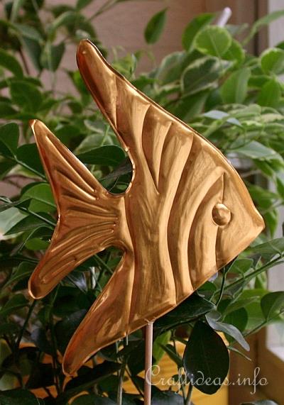 Summer Craft Project - Embossed Metal Angel Fish