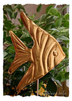 Summer Craft Project - Embossed Metal Angel Fish 
