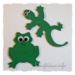 Summer Craft for Kids - Cookie Cutter Fun Foam Refrigerator Magnets 