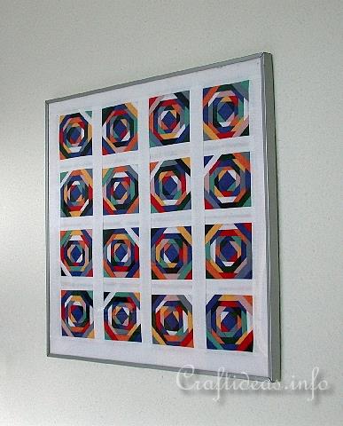 Summer Patchwork Sewing Idea - Colorful Swirls Patchwork Picture