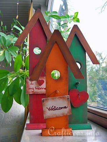 free craft templates of bird houses - free craft pictures of bird 