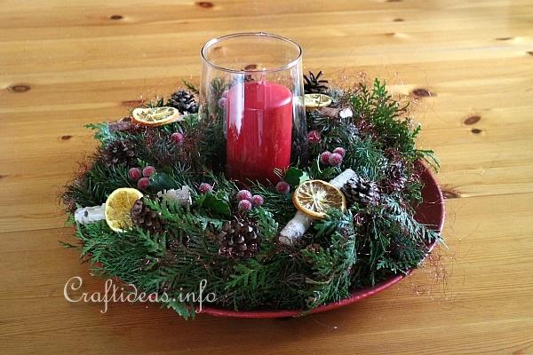 Table Wreath for Christmas