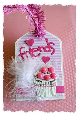 Tag Craft - Pink Friends Gift Tag for Teens 