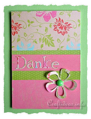 Thank You Card - Danke Card in German