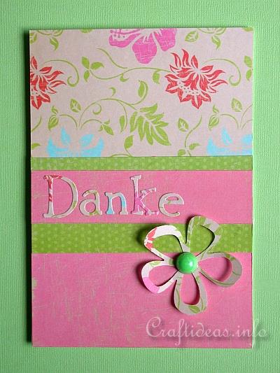 thank you card images. Thank You Card - Danke Card in