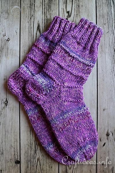 Thick Winter Socks - Purple