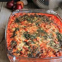 Three Cheese Pasta and Vegetables Bake
