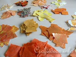 Torn Paper for Decopage Pumpkins