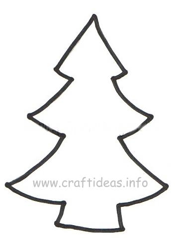 Tree Template for Christmas Lantern