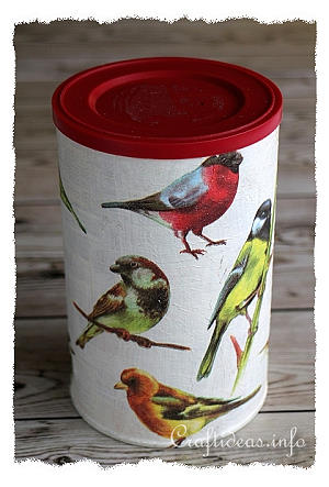 Upcycling Craft - Bird Food Container 