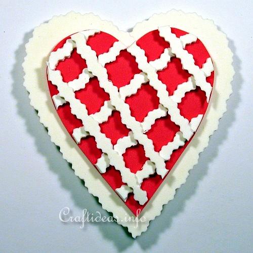 Valentine's Day Craft - Fun Foam Heart Refrigerator Magnets Detail