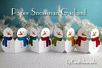 Winter Craft - Paper Snowman Garland 