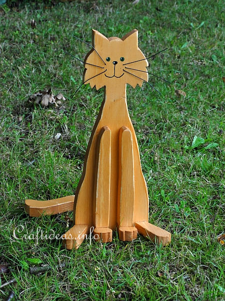 Wood Craft - Sitting Cat