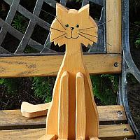 Wood Craft - Sitting Cat 