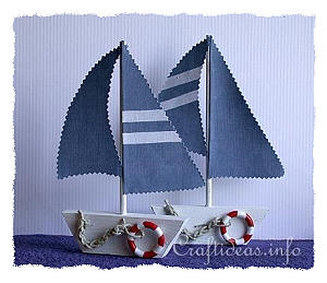 Wood Crafts for Summer - Wooden Sailboats 